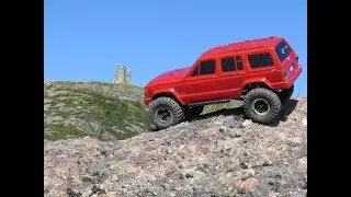 Axial Racing Scx10 - JEEP-Cherokee -Signal Hill #cabottower Trailing 4x4 Adventure