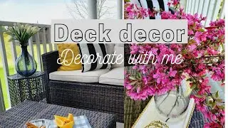 DECK DECOR on a BUDGET! |Cozy, Easy, and Affordable Deck Styling ideas.