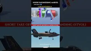 This $100M Stealth Jet Lands Like a Helicopter 🤯 | F-35B VTOL Explained #engineering #tech #new