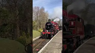 LMS Ivatt Class 2MT (41241) running round at Oxenhope #KWVR