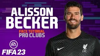 Alisson Becker face FIFA 23 Pro Clubs Face Creation look alike