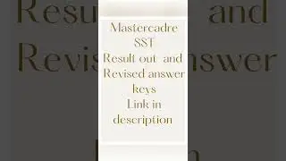 Master cadre social studies result out || Revised answer keys || Link in description