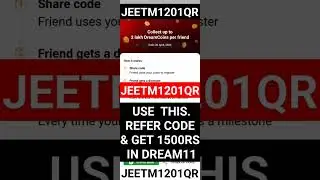 dream11 referral code 2024...