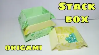 Stacking box origami/diy/tutorial