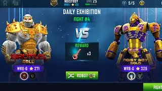 Real Steel WRB: Brutus Gold Vs Noisy Boy Gold