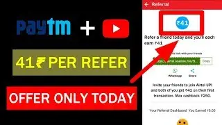 ₹41 Per Refer | Upi Loot Offer Today | Best Upi Offer 2020 | Airtel Thanks Offer