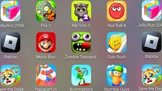 Roblox,Aquapark.io,Save The Doge,Bowmasters,Red Ball 4,My Tom 2,Plants Vs Zombies 2,Stumble Guys....