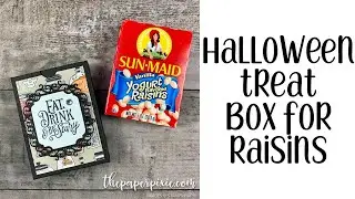 Halloween Treat Box for Raisins Tutorial