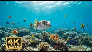 🐟 4K Aquarium Screensaver – Colorful Tropical Fish & Peaceful Ocean Ambience