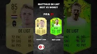 MATTHIJS DE LIGT BEST VS WORST CARD IN EVERY FIFA! (10-25) #eafc #delight #manchesterunited #england