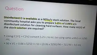Pharmacy Calculation Question on Request 🤗  keep learning 🎊