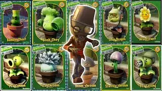 Bucket head vs all potted plants | Plants vs Zombies Garden Warfare 2