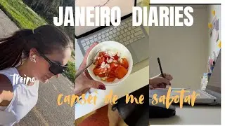 VLOG | cansei de me sabotar, treino, organização, leitura e dieta.