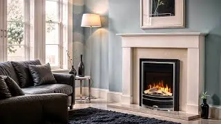 Proflame Arcadia Black Silver - FLAVEL ELECTRIC FIRES