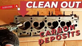 Clean Out Carbon From Engine Head Ports #caradvice #carrepair #carrestoration #homemechanic