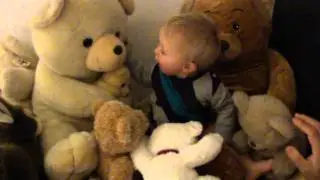 Matteo Sfirtsis having fun with his bears