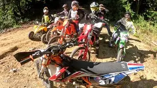 Parte 1 |  Monteo en JARABACOA con el Team  KX, KTM, GAS GAS, CRF, 4K