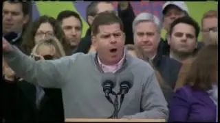 Boston Mayor Marty Walsh gives powerful remarks at Women's March