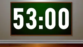 53 Minute Timer with Pop Music For Kids 🎵 Fun Timer for Classrooms, School, Home, Studying