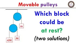 Which block could remain at rest? (Movable Pulley/Atwood Machine)