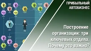 Построение организации: три ключевых отдела. Почему это важно?