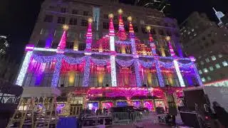 Saks Fifth Avenue Holiday Light Show 2021 🎅🎄✨
