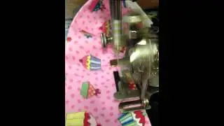 Vintage Ruffler on Singer  115 treadle sewing machine