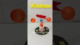 windvane working model for science project exhibition - diy - science project academy - shorts