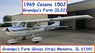Landing Grandpa's Farm (IL22) RWY 36 Mendota IL