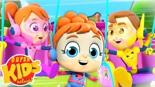 Amusement Park Song | Theme Park | Nursery Rhymes & Baby Songs - Super Kids Network