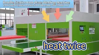 PE EPE Foam Double Station Hot Plate Welding Machine foam sheet bonding
