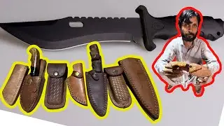How to Make Handmade Leather Cover For Pocket Dagger