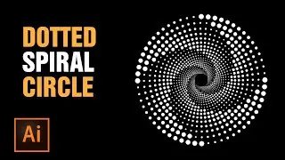 Adobe Illustrator Tutorial | Dotted Spiral Circle | Tutorial