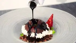 Chocolate Mousse Sphere - Restaurant Stari Kastel