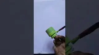 Empty Acrylic Bottle craft ideas / painting bottle art/ craft