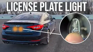 How to Replace License Plate Light Bulb - Hyundai Sonata (2015-2017)