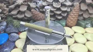Cruzaltpens - Graf Von Faber Castell Guilloche Green Olive