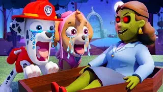🧟&zwj;♀️ MAYOR GOODWAY IS A ZOMBIE?! Marshall & Skye&rsquo;s Scariest Night! | PAW Patrol Sad Mission