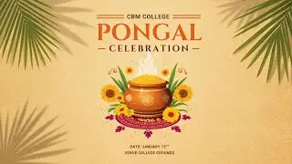 CBM college pongal celebration ❤️‍🔥by Bsc-computer science part-3