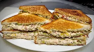 Cafe Style Veg Grilled Sandwich Recipe | वेज सेंडविच बनाने की विधि | Veg Cheese Sandwich |Chef Ashok