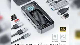 A must-have product!&nbsp;ORICO-USB C HUB with Cooling Fan M.2 NVMe SATA SSD Enclosure External 10Gbps