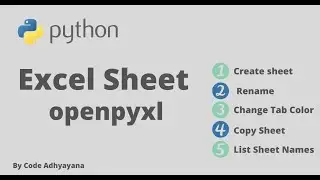 Manage Excel Sheet using Openpyxl