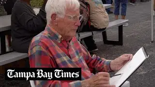 St. Petersburg artist sits with homeless for a chat and a sketch