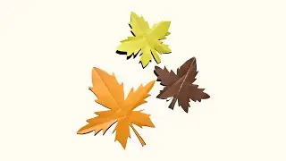 How To Make Maple Leaf With Paper | Autumn Leaves DIY | Fall Leaf From Paper | Maple Leaf