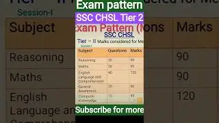 SSC CHSL TIER 2 EXAM PATTERN 💥 TIME IN EXAM SSC CHSL MAINS TIER II 💥 SYLLABUS OF CHSL LDC 💥 MERIT
