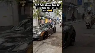 A ₹1 Crore Car on a ₹10 Road !!