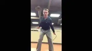 Lower trap development in golf posture with posture belt
