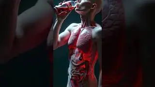 3D Realistic View: How Coca-Cola Travels to Your Stomach
