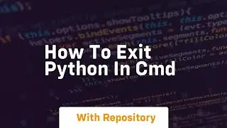 how to exit python in cmd