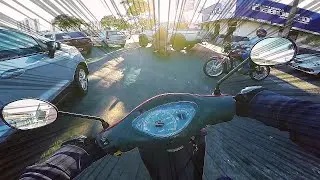 INDO PARA O TRABALHO DE MOTO